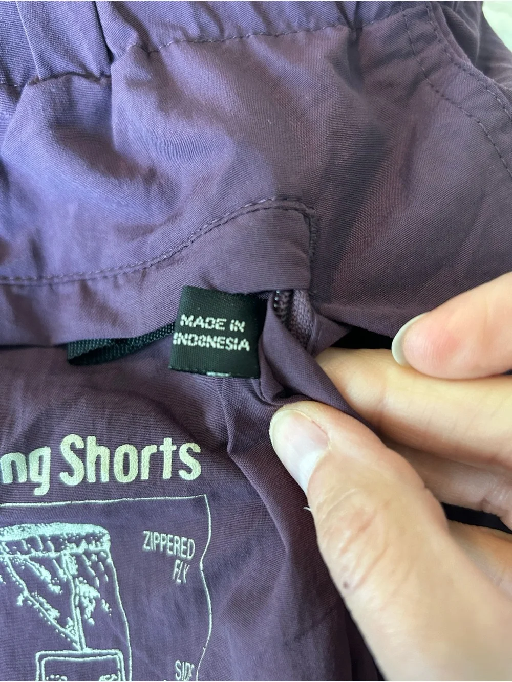 Flyer Cargo Trekking Shorts Men’s SzLG Purple Nylon Packable